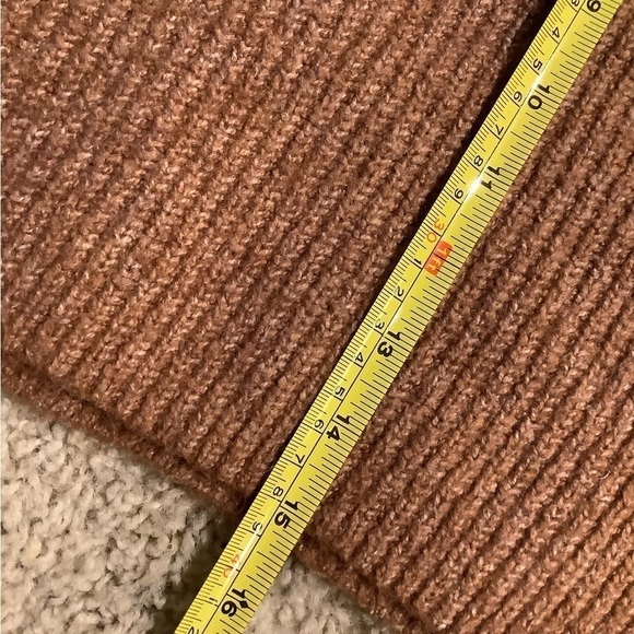 Zara Kids Sweater Size 8 Brown Ribbed Knit 1/4 Zip Pullover Unisex - Picture 5 of 5